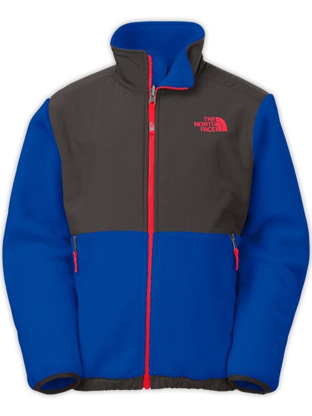 THE NORTH FACE DENALI JACKET BOYS' FLEECE BLUE GRAY SZ XS